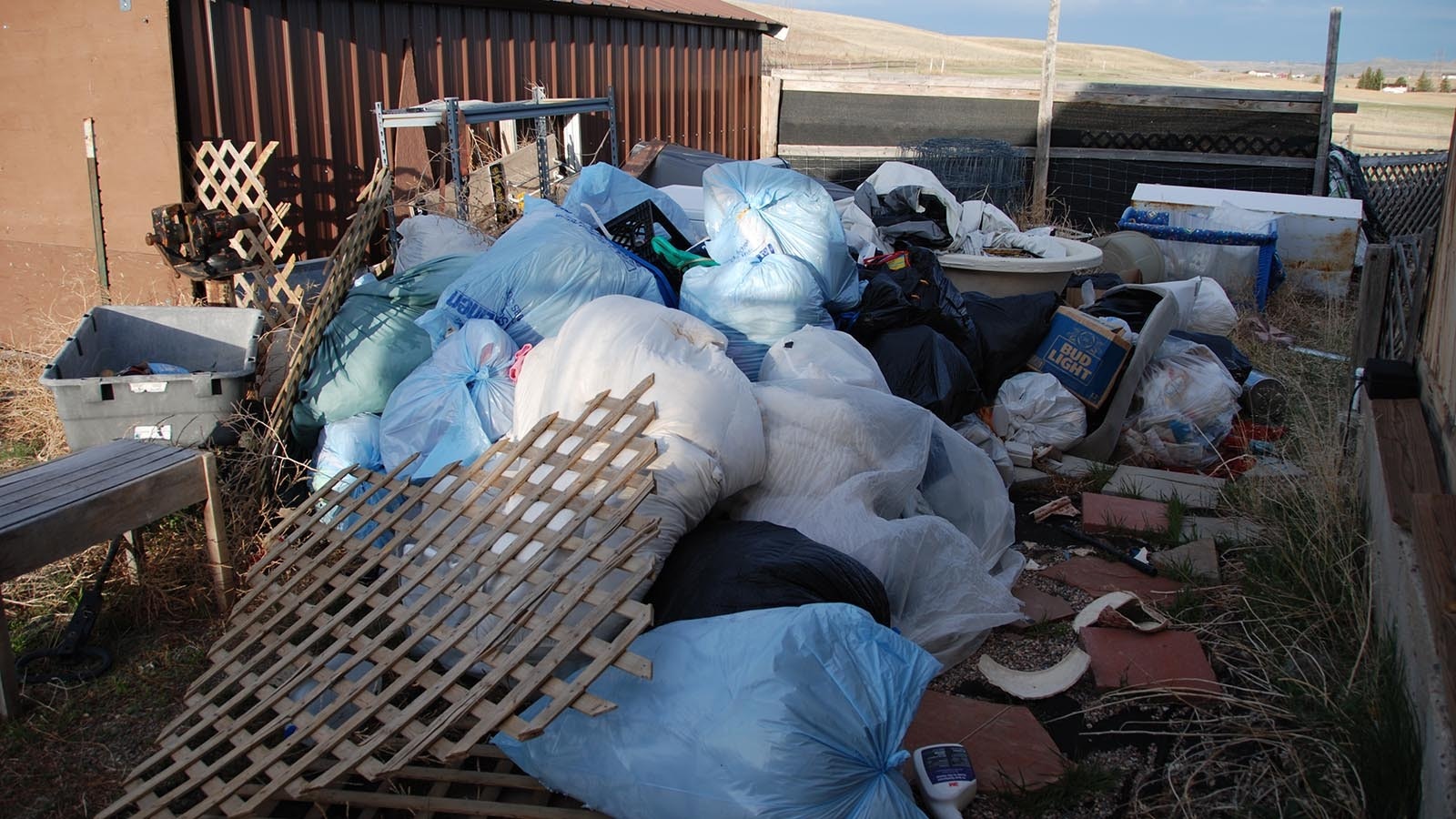 A house in a subdivision about 15 miles west of Cheyenne that had attracted squatters and drug activity, and had terrorized neighbors for years, has finally been raided and torn down.