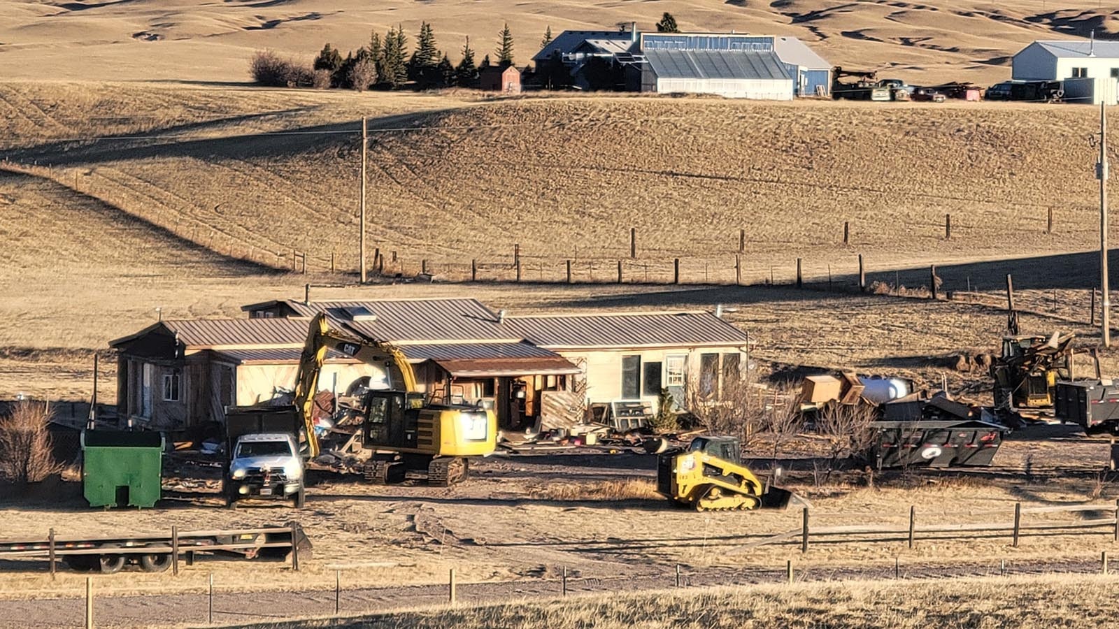 A house in a subdivision about 15 miles west of Cheyenne that had attracted squatters and drug activity, and had terrorized neighbors for years, has finally been raided and torn down.