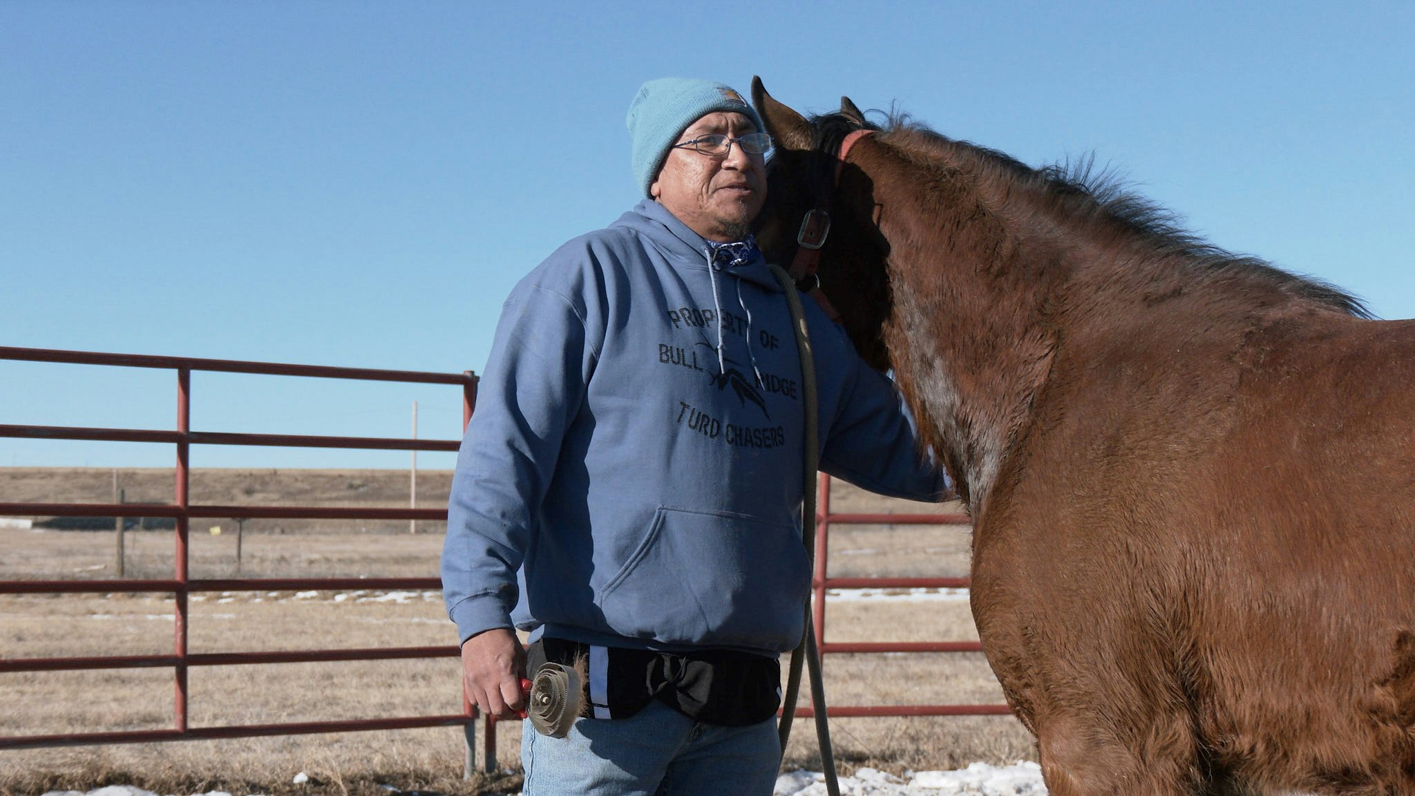 On Jan. 29, 2025, Charles Walks explains that horses have preferences on which side you approach them on.