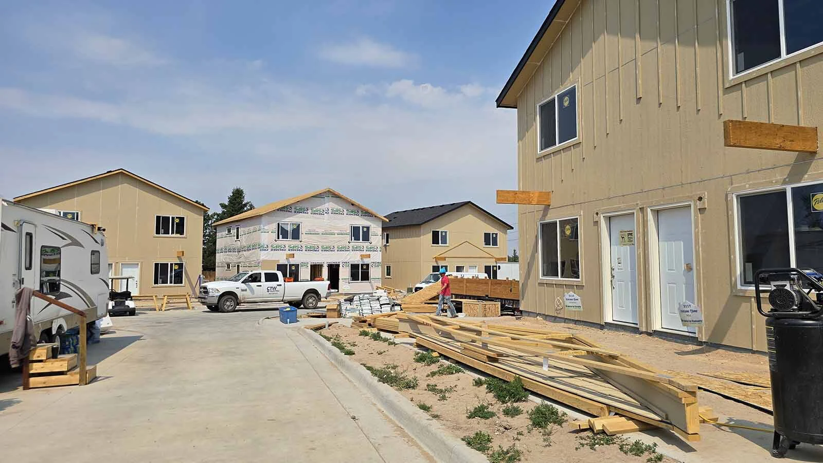 Six twin homes have been built under Cheyenne's new cottage law, which allows smaller homes closer together in pocket neighborhoods that share some amenities.