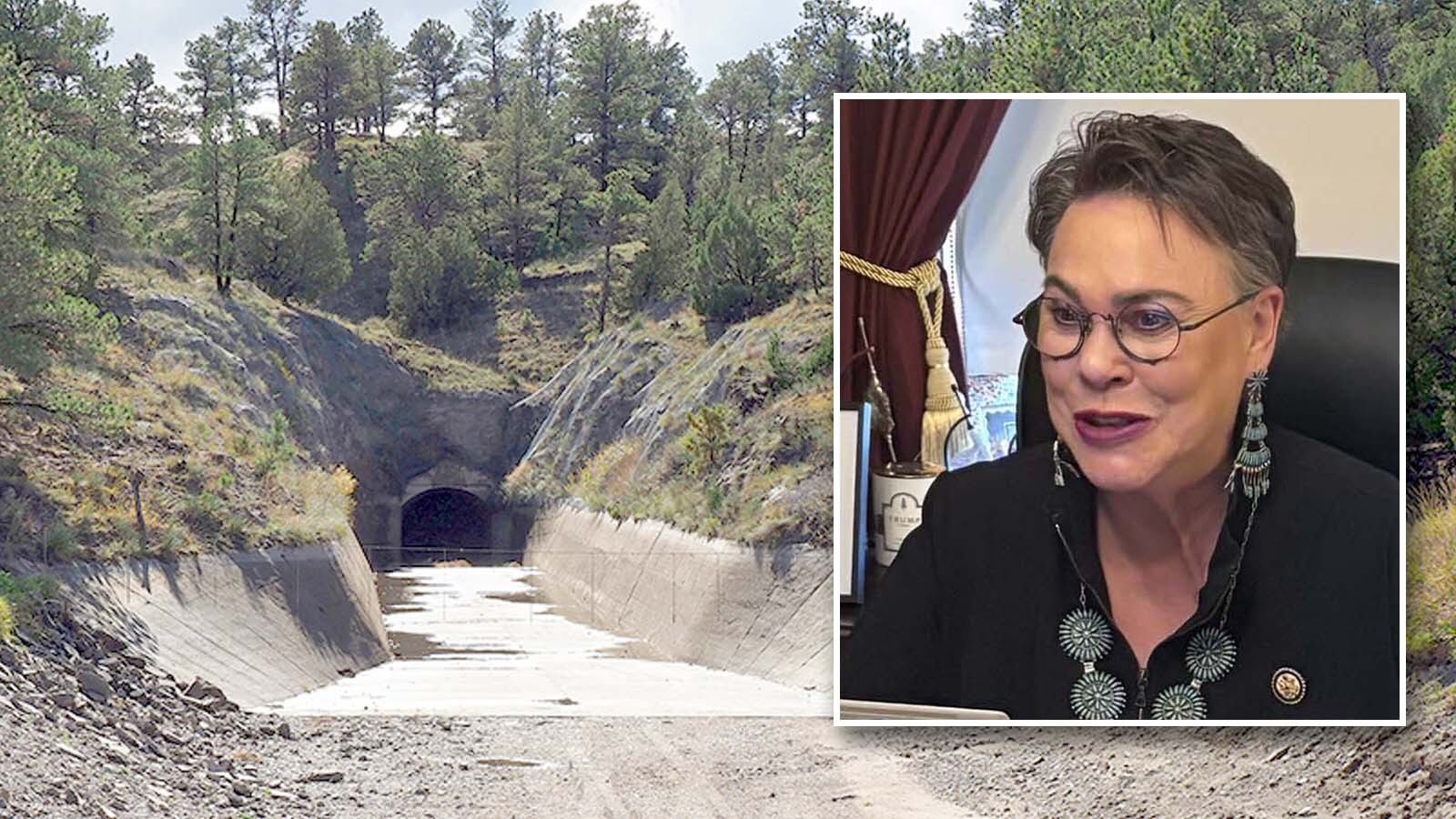 U.S. Rep. Harriet Hageman announced a $100 million federal appropriation to rebuild a collapsed Goshen County irrigation tunnel that feeds Wyoming and Nebraska farmers. Securing the money “was a huge priority,” she said.