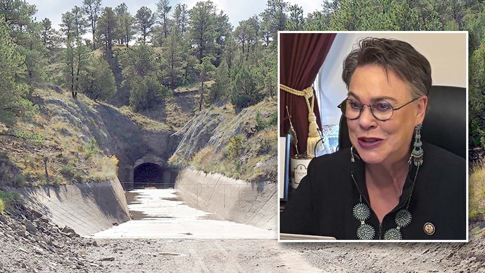 U.S. Rep. Harriet Hageman announced a $100 million federal appropriation to rebuild a collapsed Goshen County irrigation tunnel that feeds Wyoming and Nebraska farmers. Securing the money “was a huge priority,” she said.