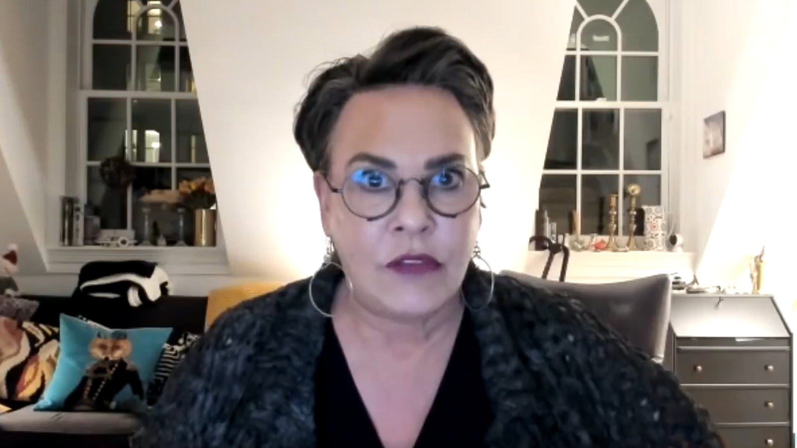 U.S. Rep. Harriet Hageman attends a virtual town hall hosted by the Wyoming Freedom Caucus on Wednesday.