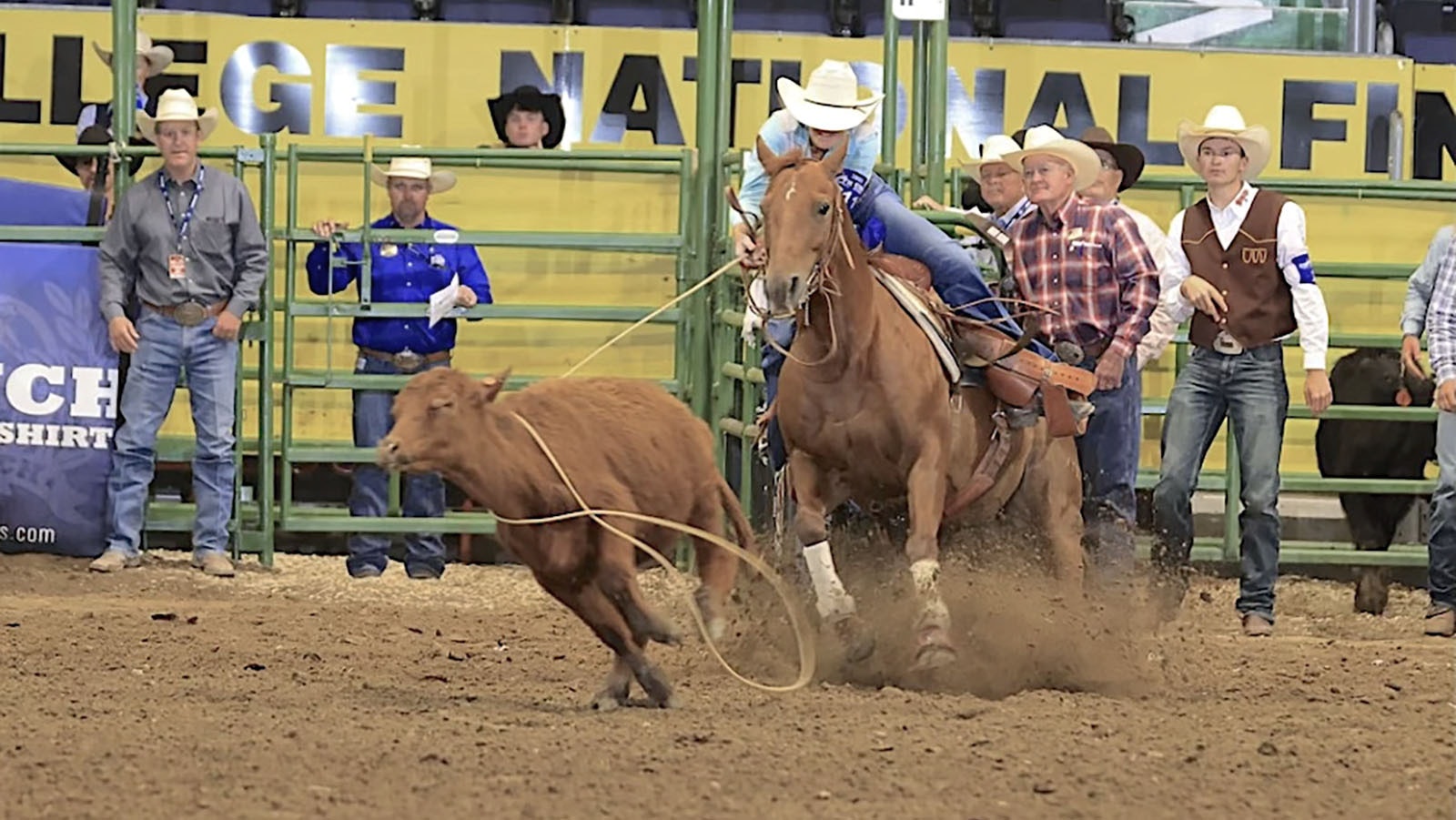 Haiden Thompson competes in breakaway roping at the CNFR in Casper.