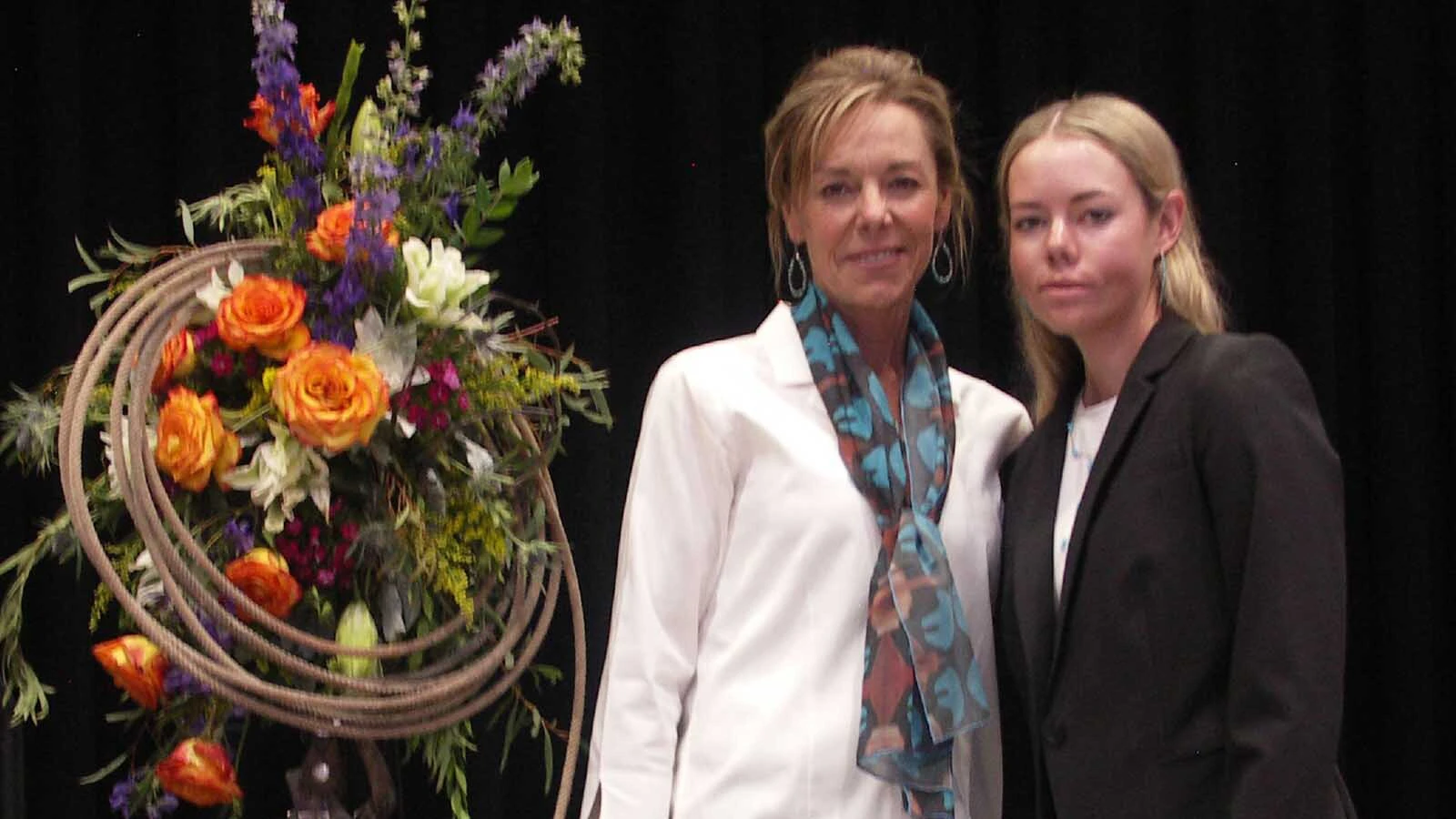 Halle Crozier with her mother, Jonee.