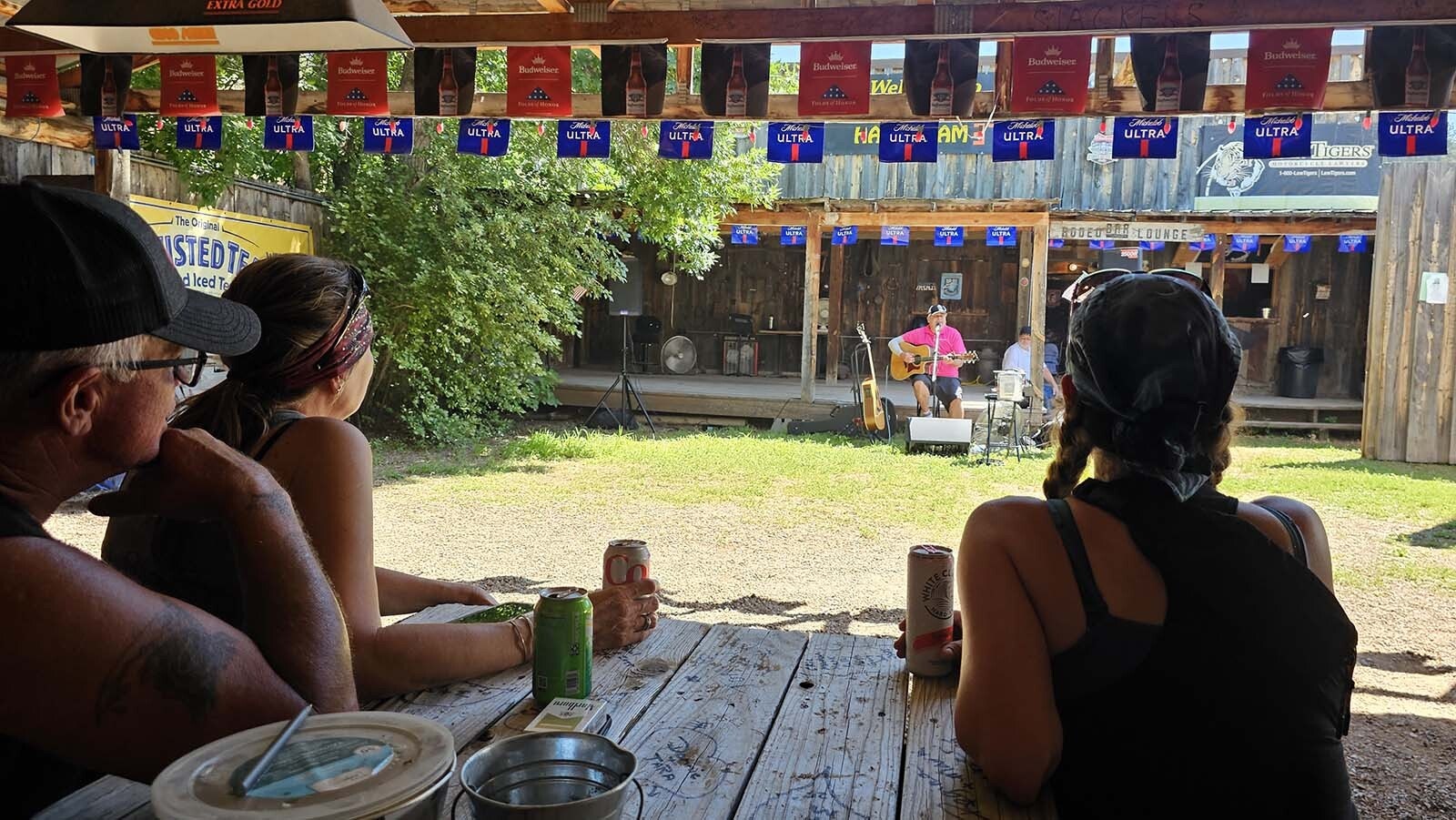 Live music is part of the Ham and Jam scene in Hulett every year during the Sturgis Rally week.