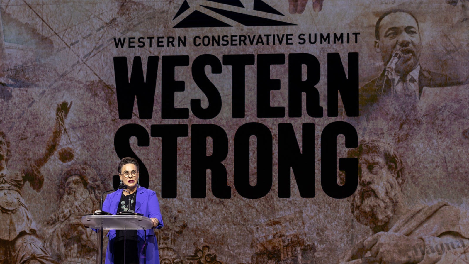 U.S. Rep. Harriet Hageman, R-Wyoming, drew the loudest applause from a crowd of about 200 conservatives Friday speaking at the Western Conservative Summit in Denver.