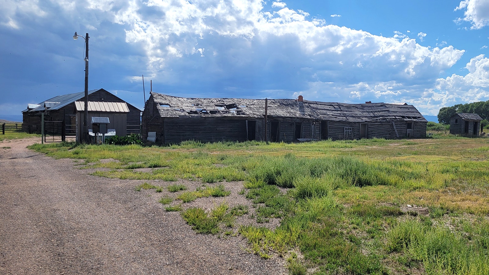 Hart Ranch Bunkhouse which the Albany Historical Society believes to have been built in the 1860s or 1870s.