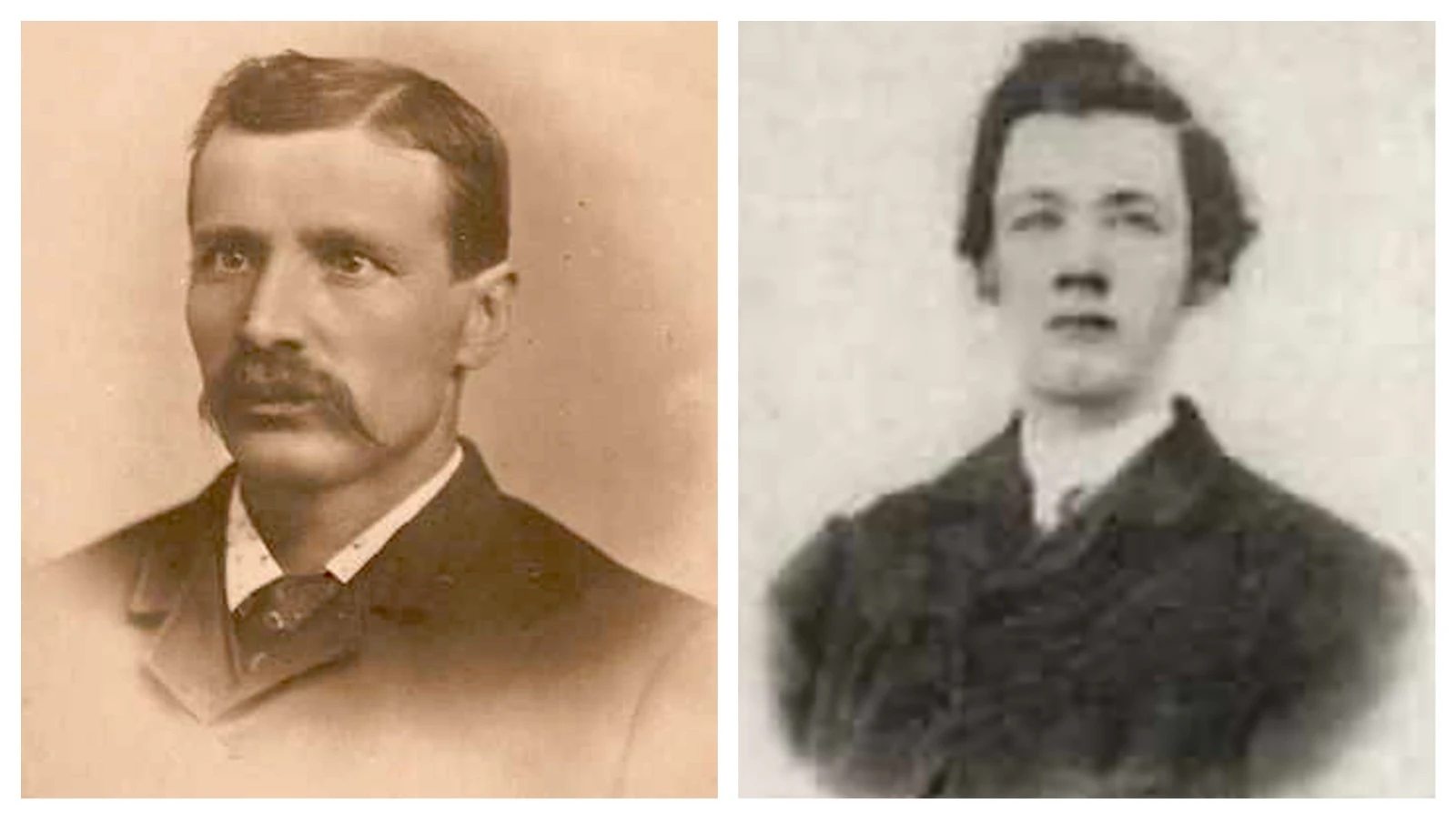 Anthony Wilde, left, won the election to be Hartville mayor in 1906, but had to stage a coup to take office. That's because the outgoing mayor and clerk Jack Adams, right, refused to recognize his win.