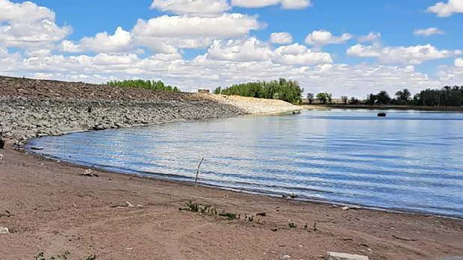 Hawk Springs Reservoir, a popular boating and fishing area in Goshen County, is already low because of drought, and could be essentially dried up by the end of summer.