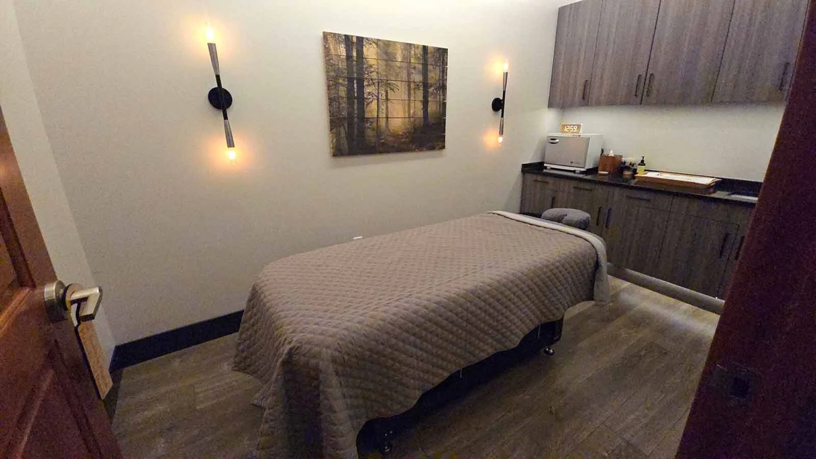 A massage table at the Ember Lilly Spa, which is part of the former Snow King Resort in Jackson, now known as Trailborn.
