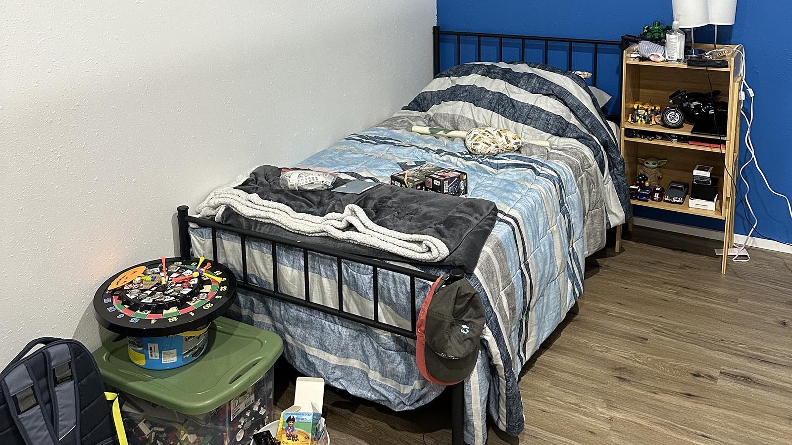 Ayden Skillman's new room is a place of his own for his Legos and posters.