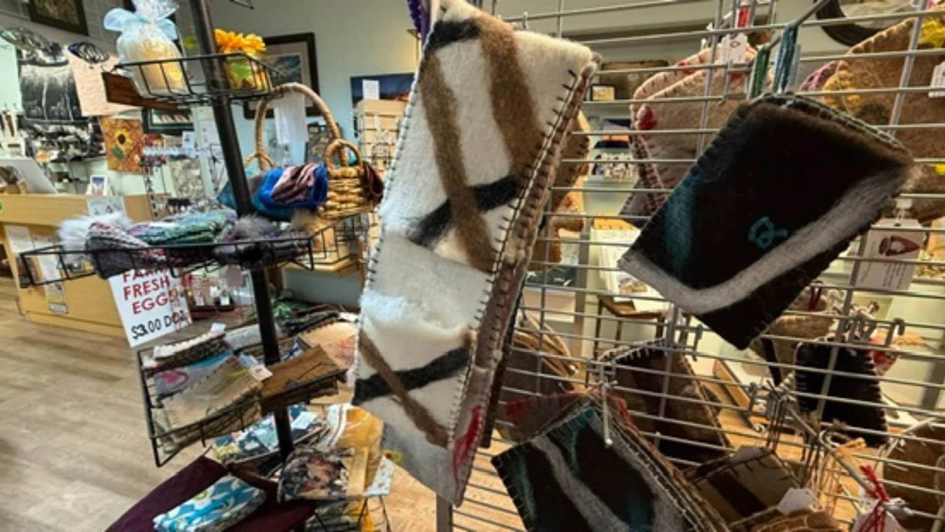 Hearworks in Powell sells many items made from Alpaca felt.