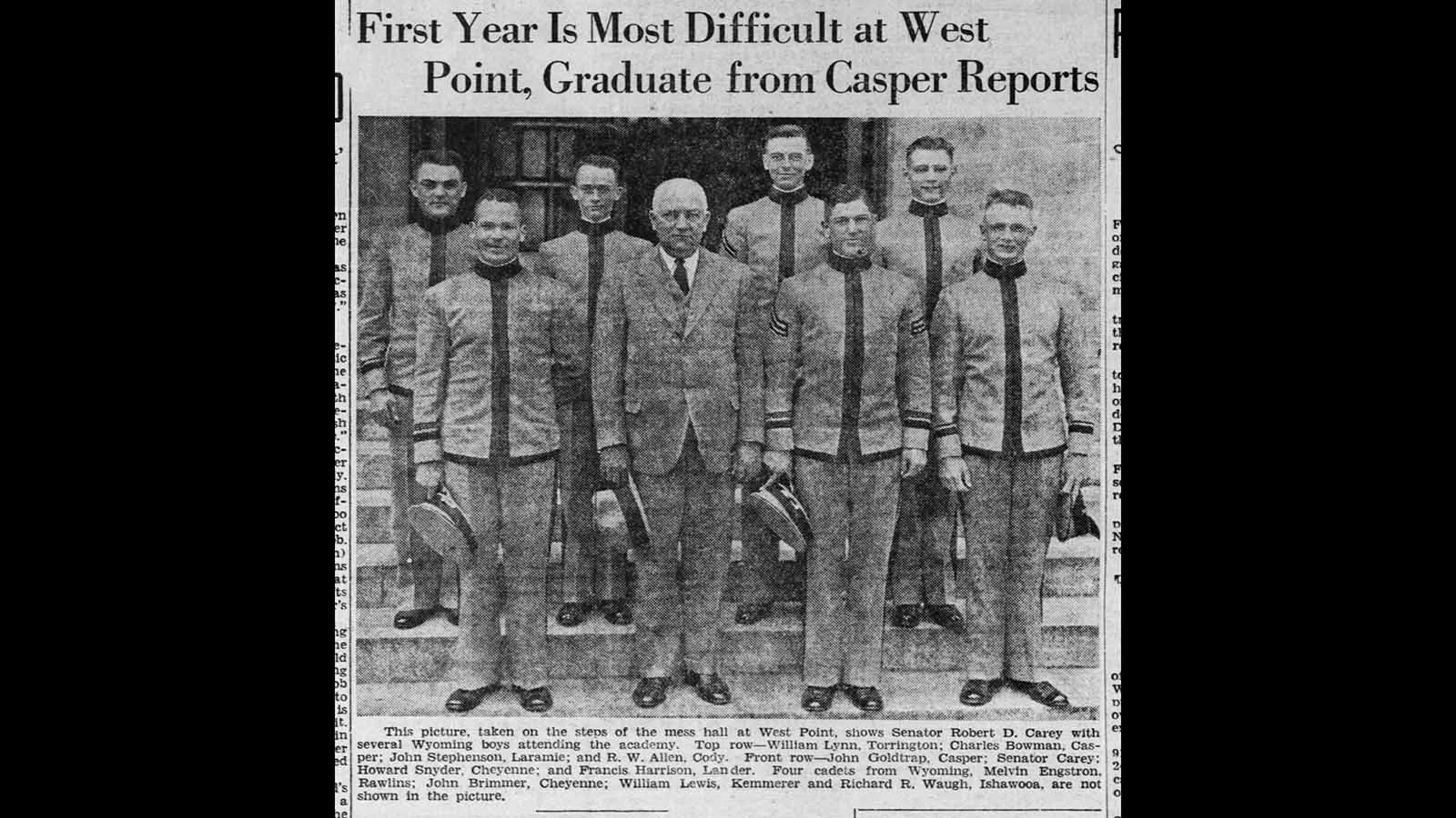 West Point graduate John Clarke Goldtrap of Casper was a popular Rotary speaker and inspiration to his community. His death in World War II was made even worse when his family never knew exactly what happened to the young husband and father when the ship he was on was sunk in an attack by Allies.
