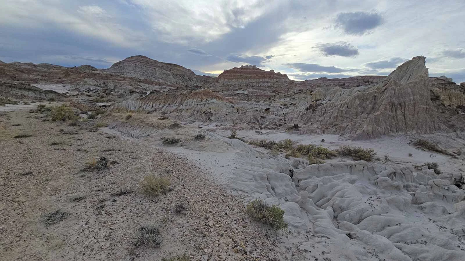 Wind, water and time have carved odd shapes into Hell's Half Acre, 40 miles West of Casper.