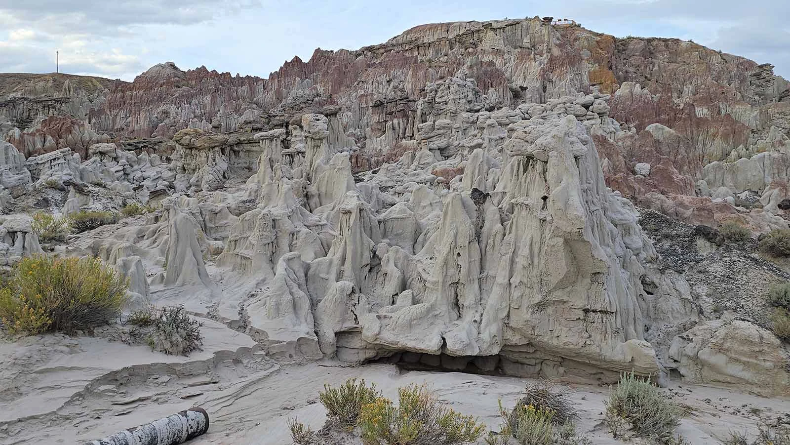 This particular mudstone formation reminded many in a recent tour of Hell's Half Acre of ghostly souls twisting in agony, immortalized in stone.