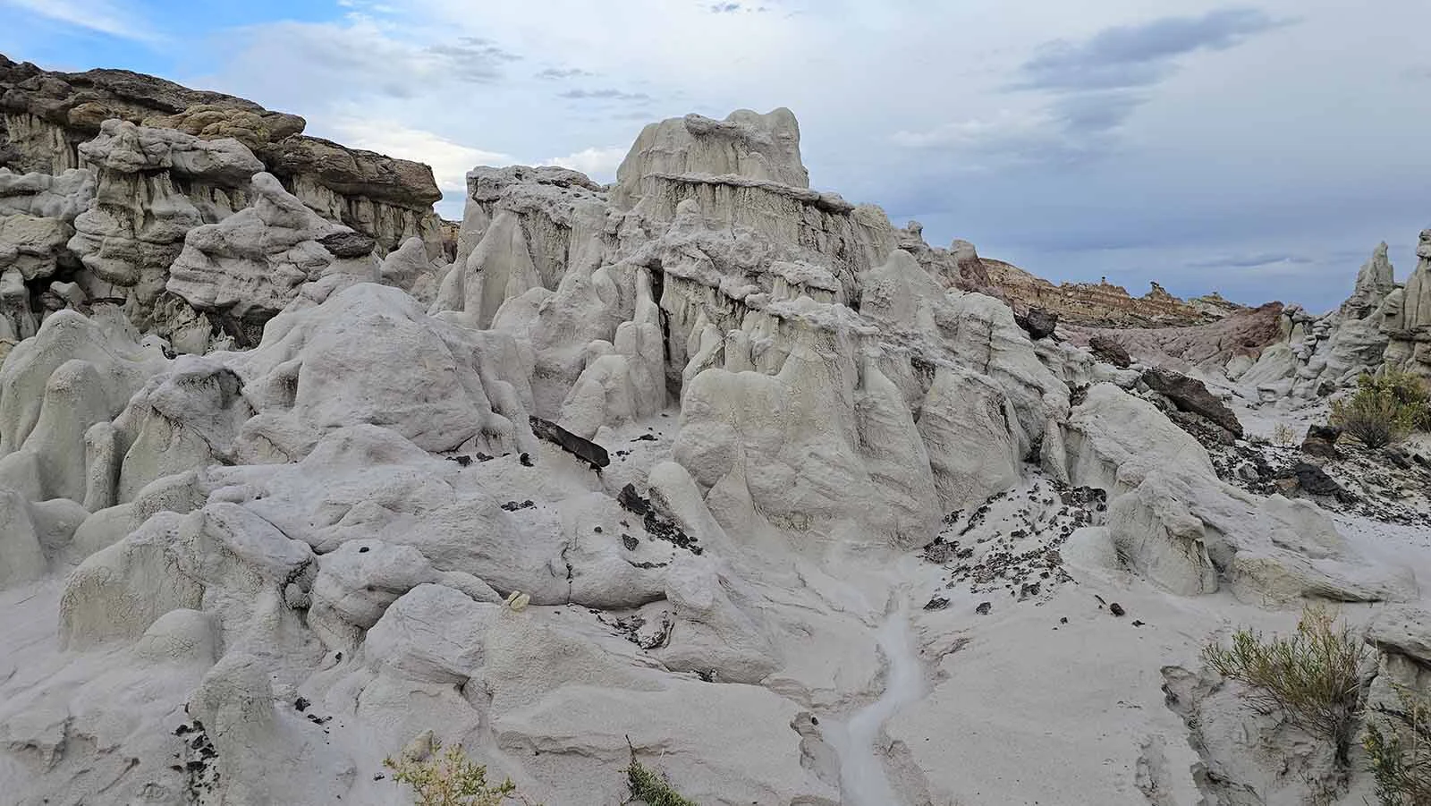 Wind, water and time have carved odd shapes into Hell's Half Acre, 40 miles West of Casper.