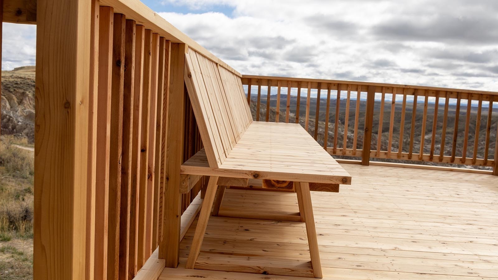 Hell's Half Acre has a new observation deck and seating.