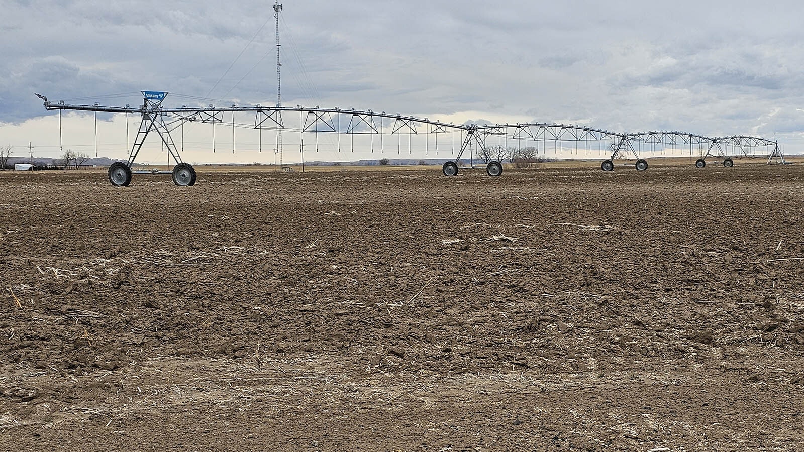 A grant has helped place an irrigation pivot at a hemp research farm in Hawk Springs.
