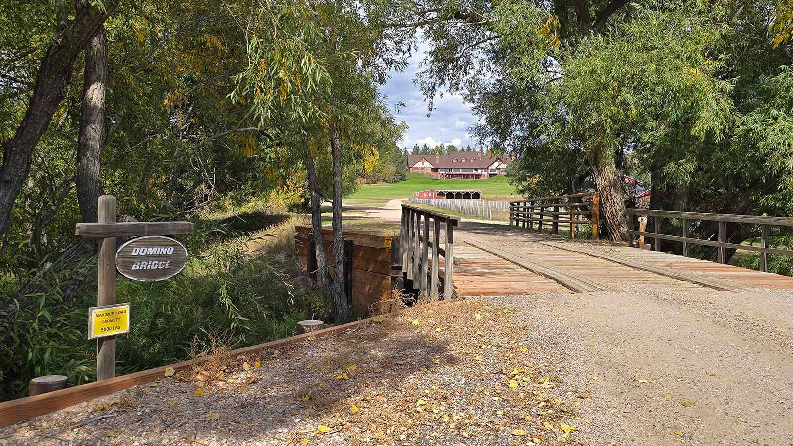 The Domino Bridge at Wyoming Hereford Ranch, which is the nation’s oldest continuously registered livestock operation.