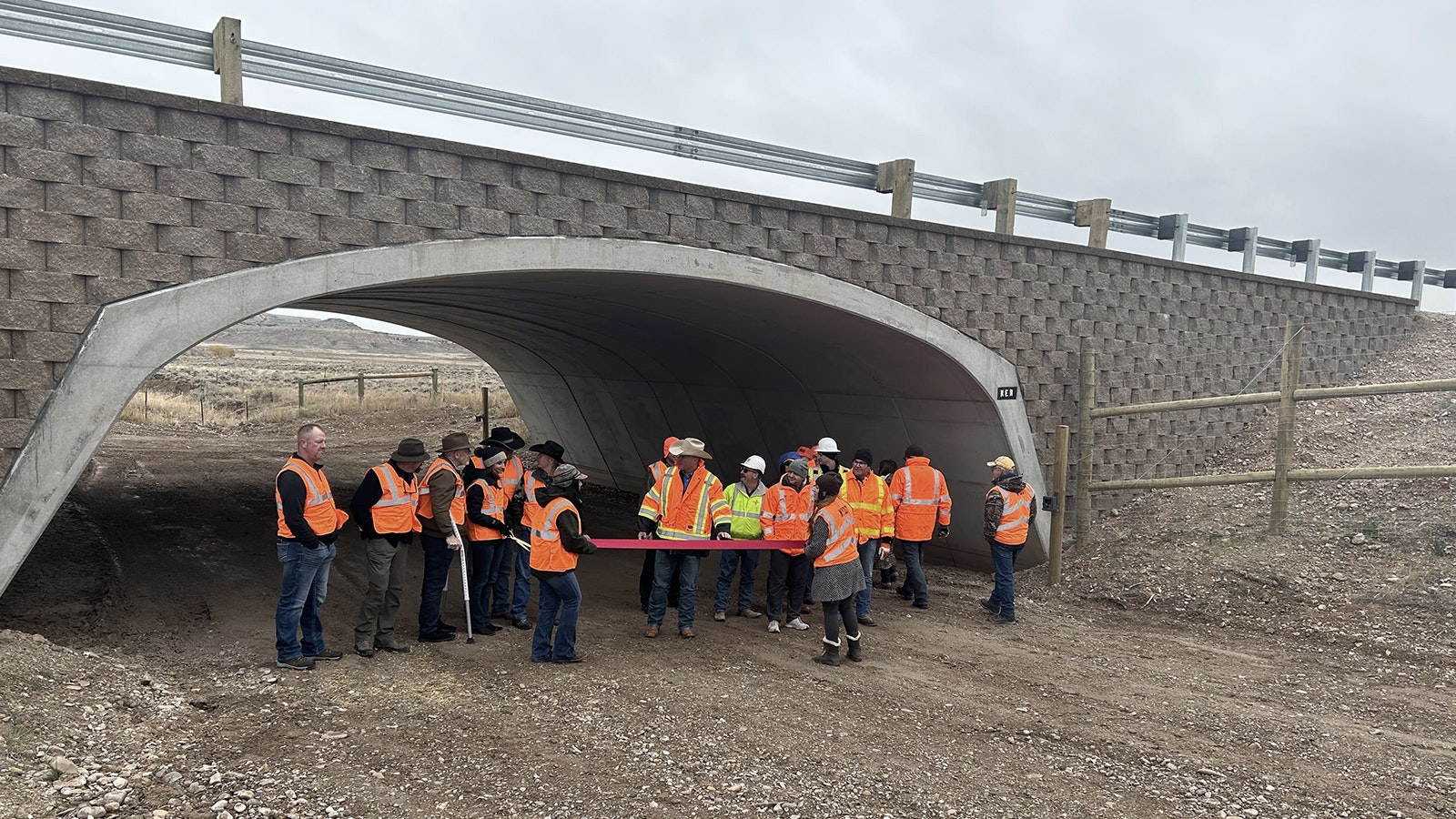 State and local officials gathered Oct. 12 to dedicate a new $15 million wildlife project on Highway 189 between Big Piney and La Barge.