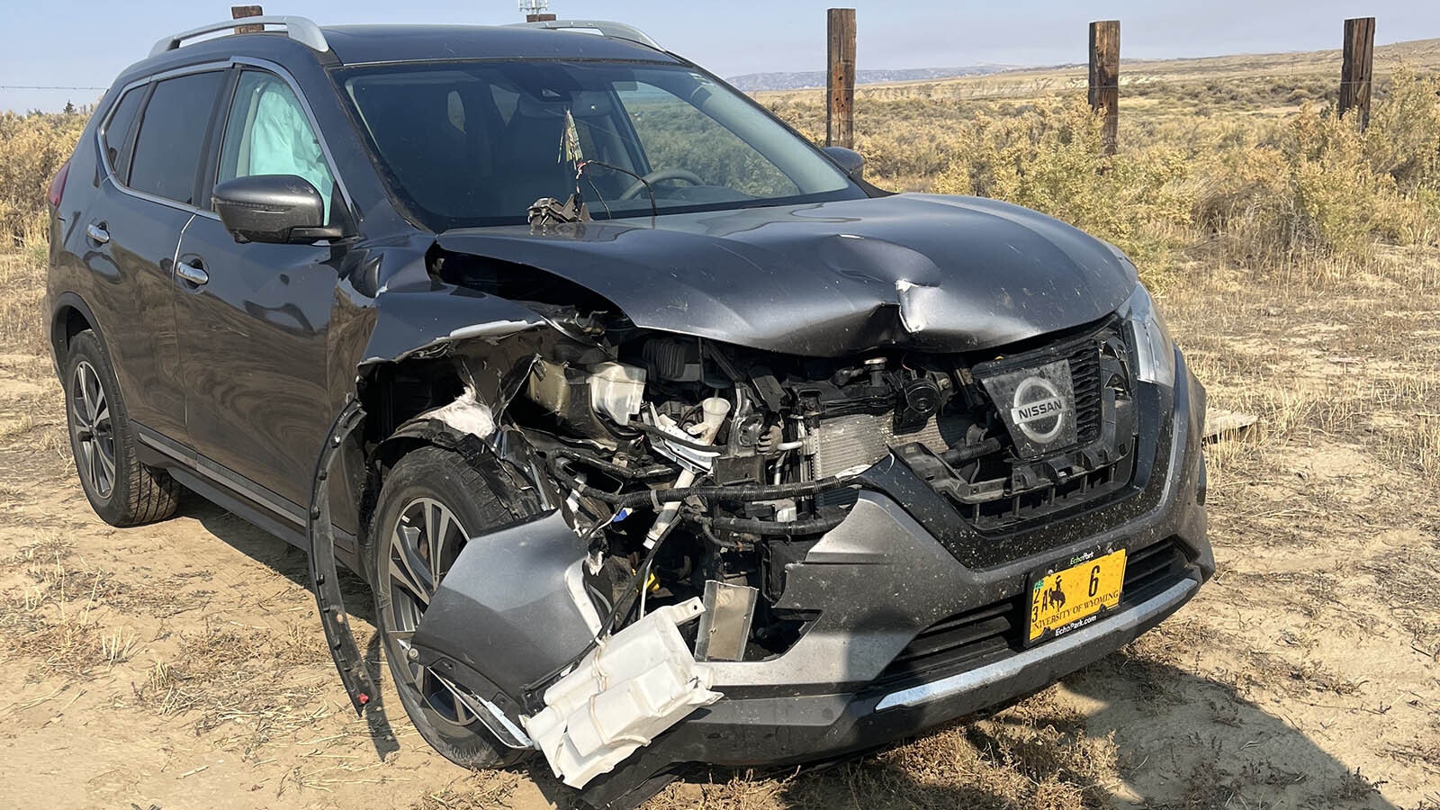 Kassidy Thomas hit a deer on Highway 287 while returning to Laramie as a University of Wyoming student. She was stranded in the dark with a smashed car and no cellphone service.