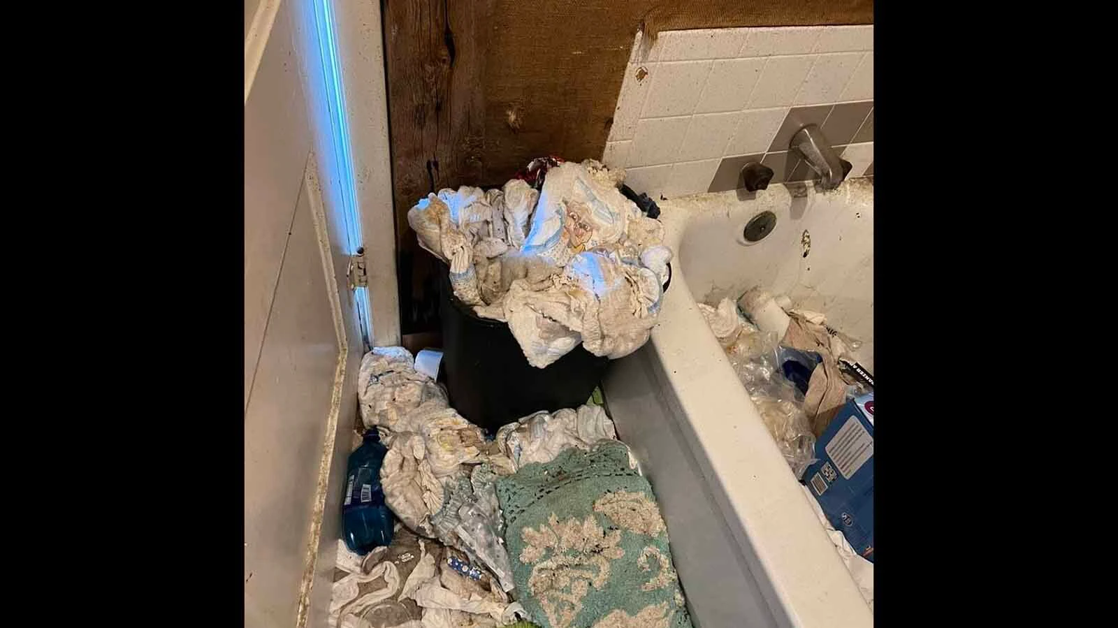 Bathrooms are often among the first rooms Jones and her team restore during extreme cleanouts. She says many homes have gone years without basic sanitation because of severe clutter and neglect.
