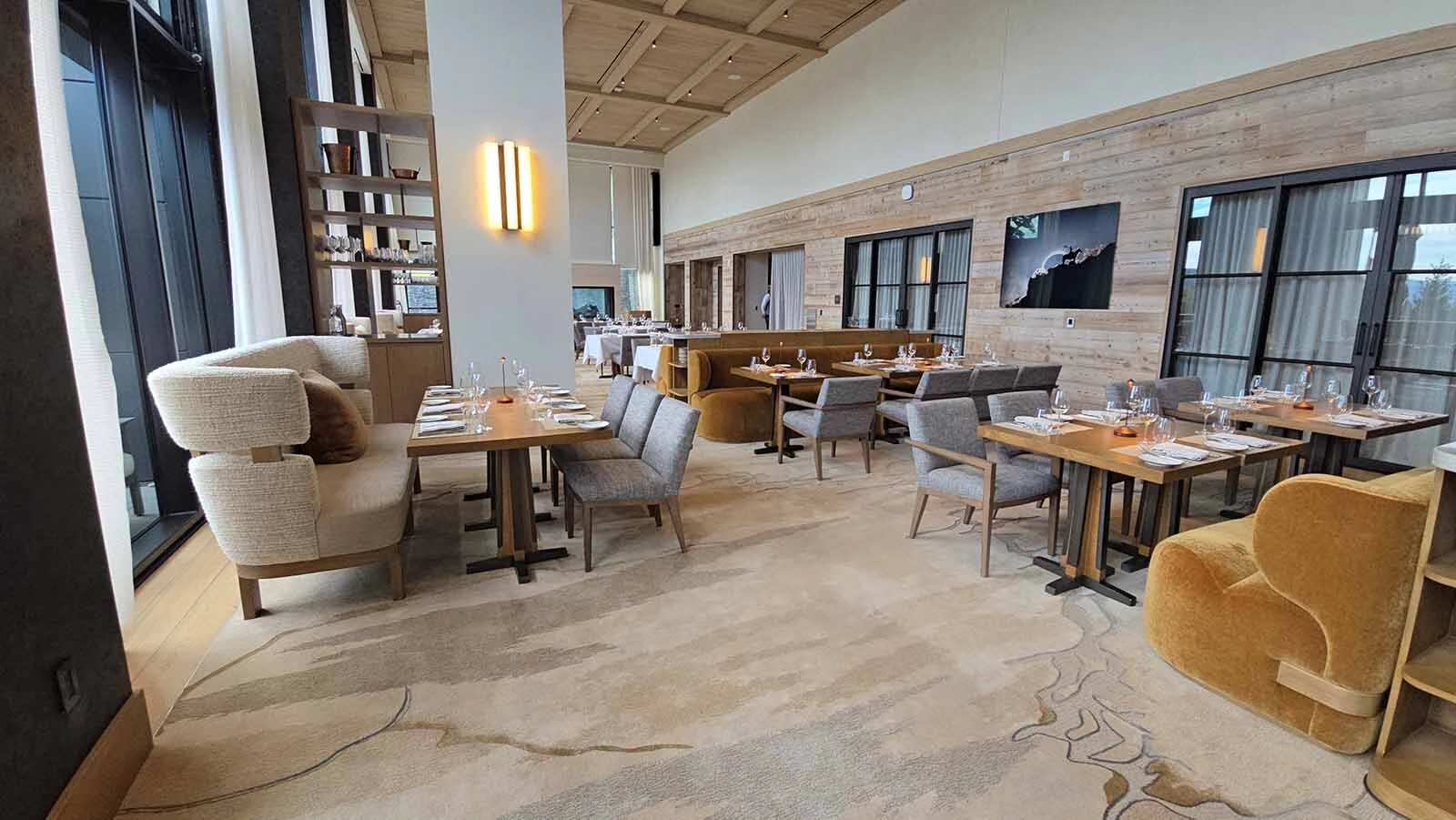 The dining space at Hoback Club.