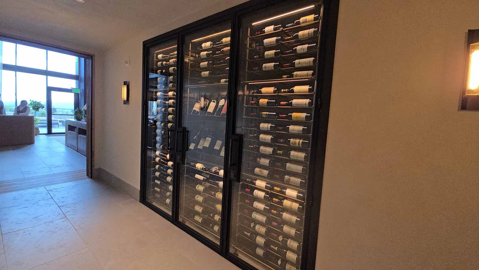 Some of the wine that's part of the Hoback Club's collection.