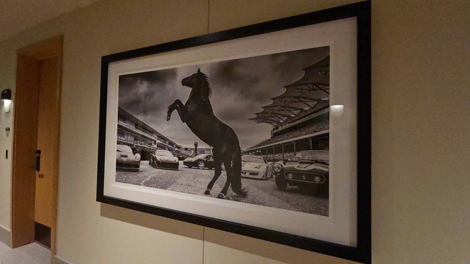 One of the Knox Cronenberg paintings that hangs on the walls at the Hoback Club.
