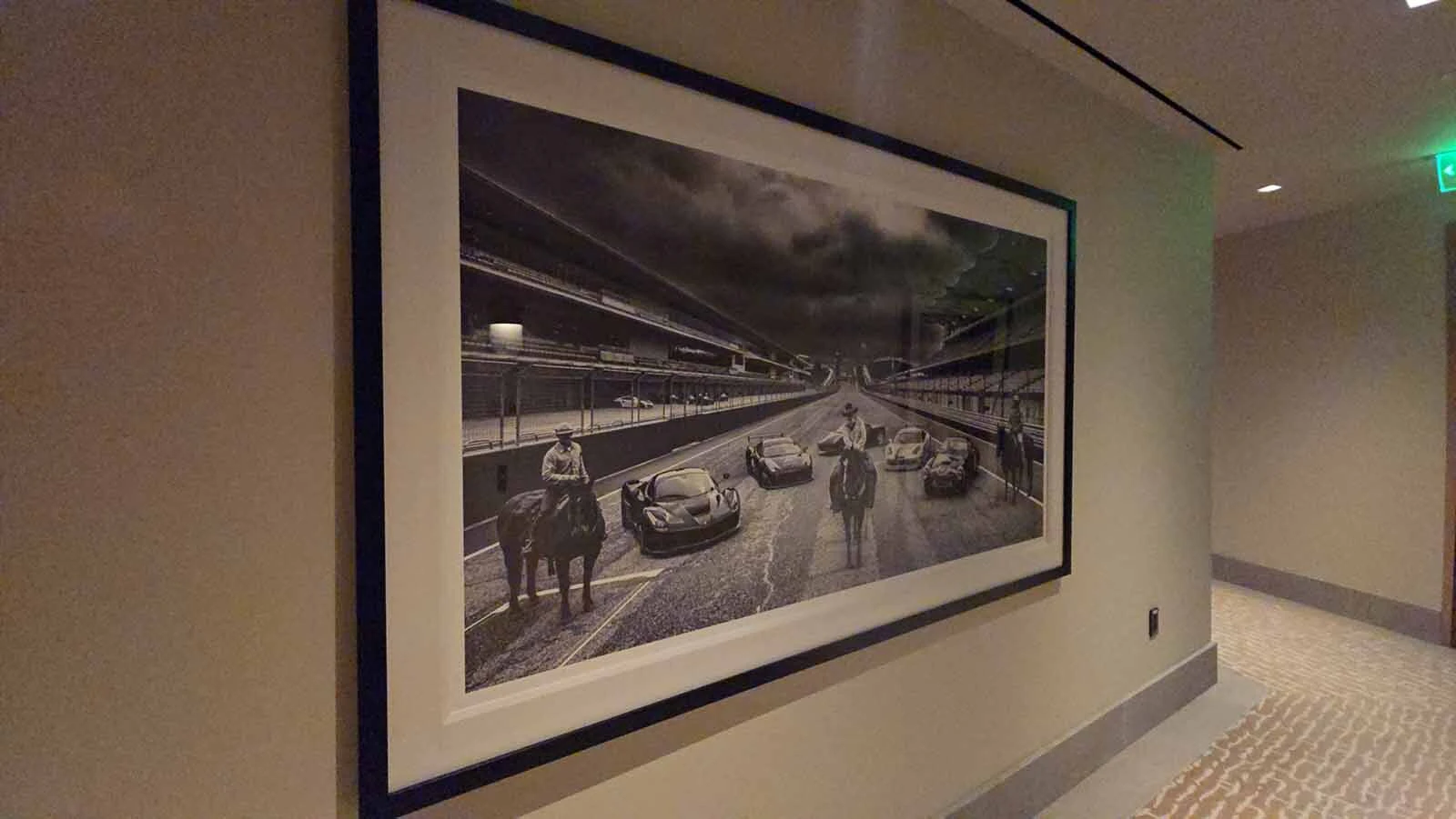 One of the Knox Cronenberg paintings that hangs on the walls at the Hoback Club.