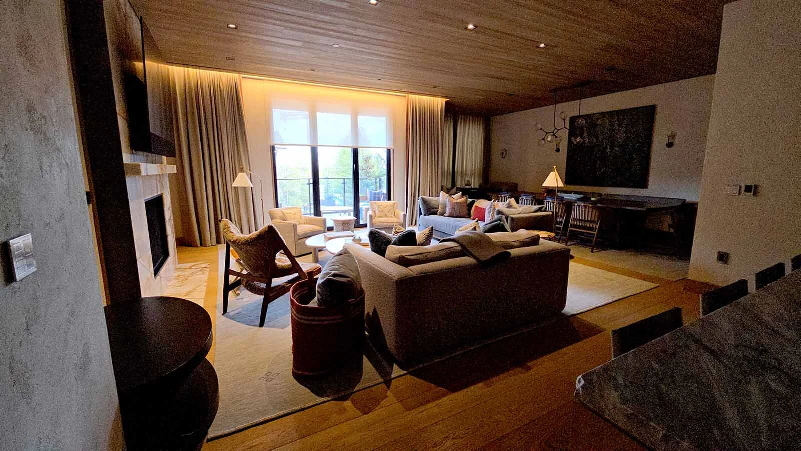 Inside one of the residences at the Hoback Club.