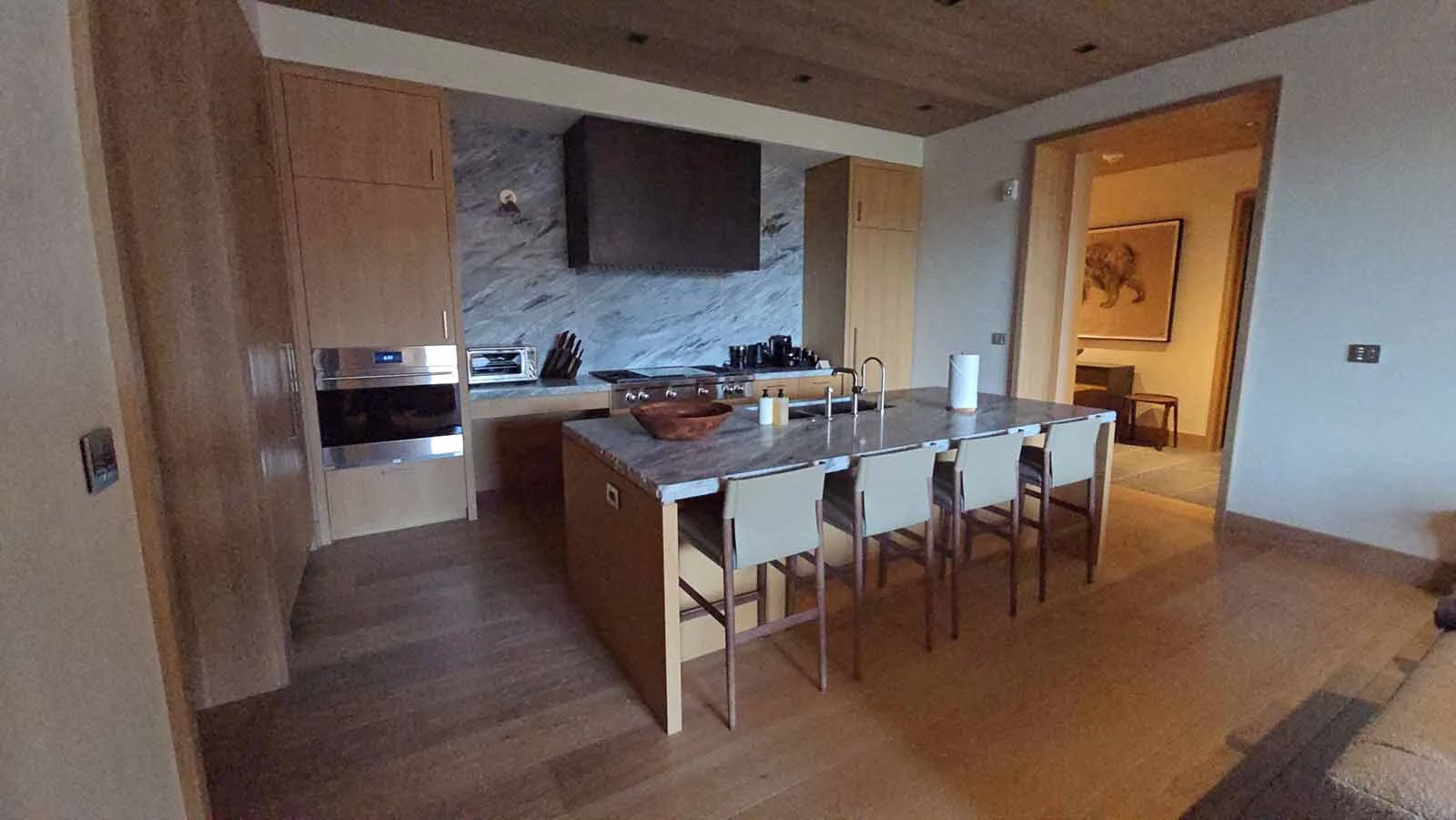 Inside one of the residences at the Hoback Club.