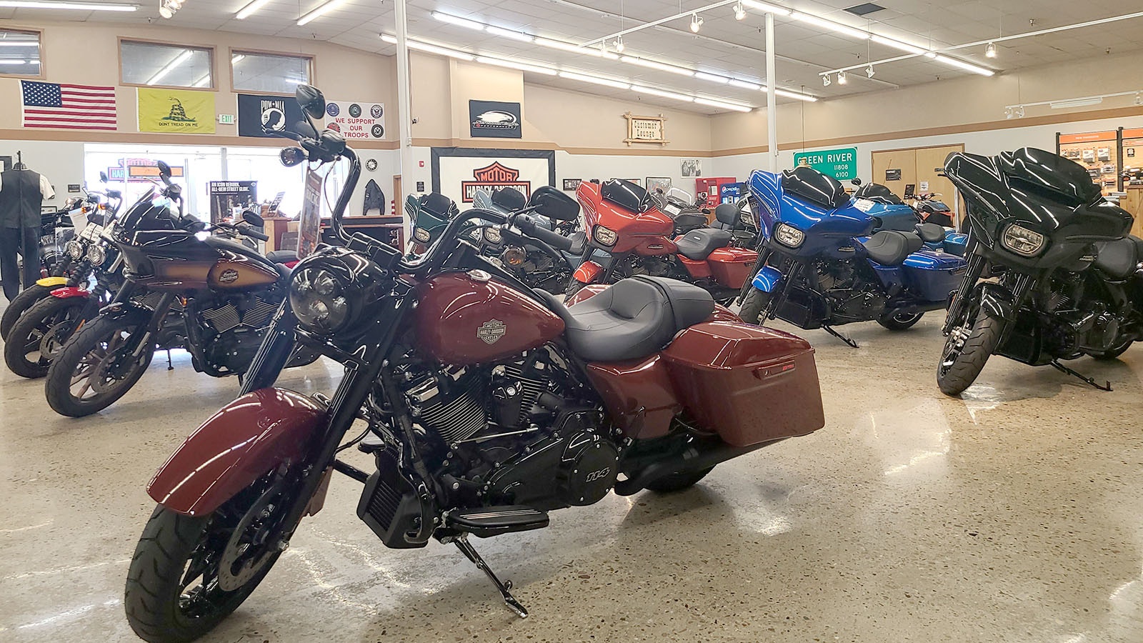 The Flaming Gorge Harely-Davidson dealership in Green River is set be the final stop for the “Hogs for Hope” motorcycle rally on Saturday, before the group heads to Daniel the next morning. They rally is in honor of a wolf that was tortured and killed in Daniel.