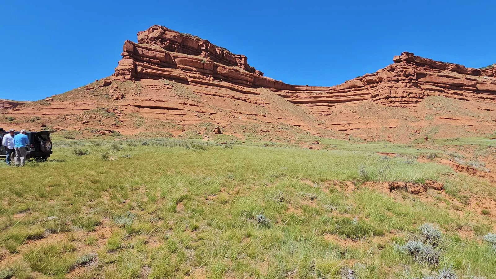 Tour participants took turns shooing a colt 45 from the same era as Butch Cassidy.