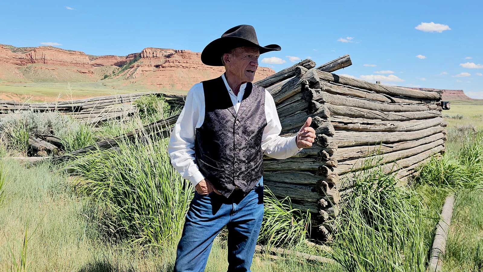 Clay Gibbons tells the story of this sagging log barn in the Hole in the Wall country. It belonged to Alex Ghent, who raised fast horses for the denizens of the Hole in the Wall country