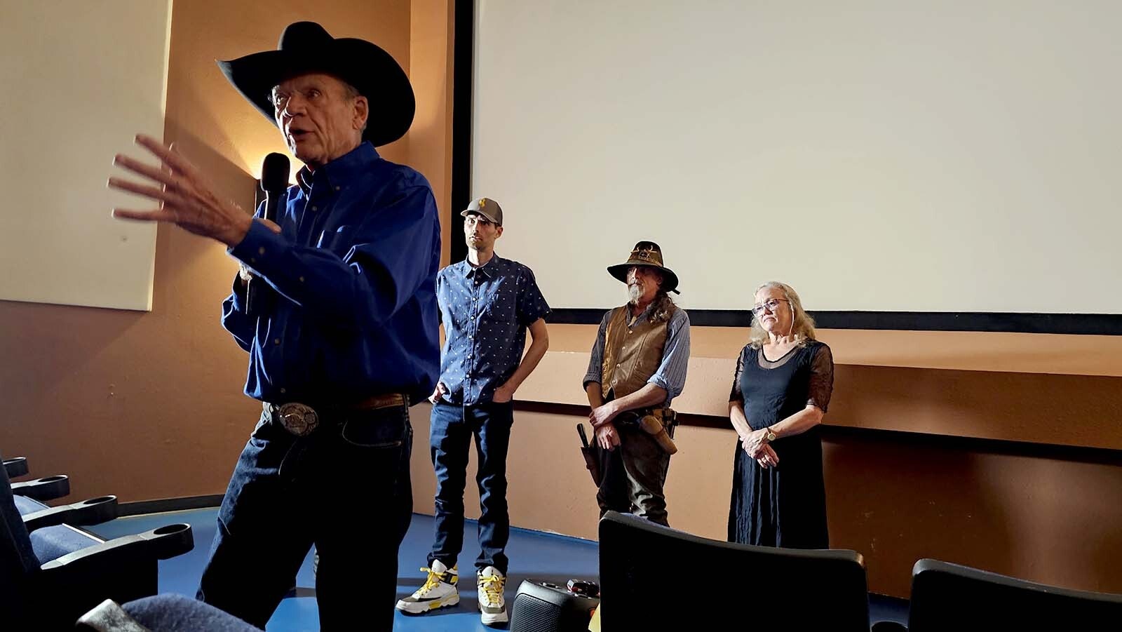 Clay Gibbons talks about the Hole in the Wall and the Johnson County War, during a Q&A for a private screening of Stephen Howard Tucker's Hole in the Wall Documentary.