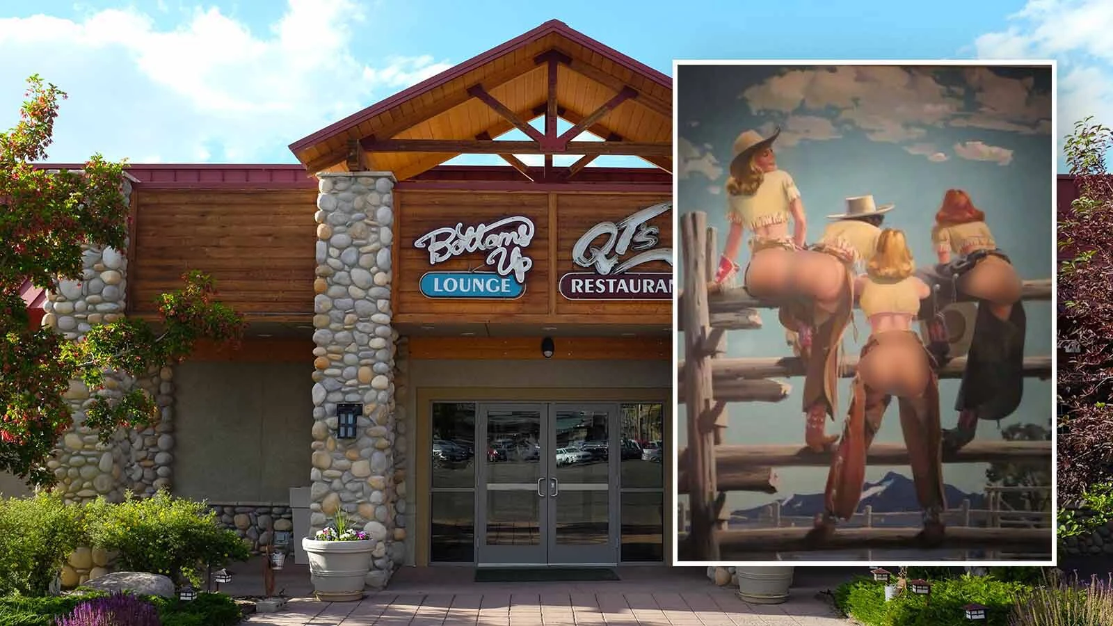 What happened to the racy painting titled “Bottoms Up" that hung for decades in the Cody Holiday Inn hotel? “The number of rumors, stories, and lies about that painting is unbelievable,” said its owner, adding it’s “where nobody will know where it's at.” Here, their bottms have been blurred.