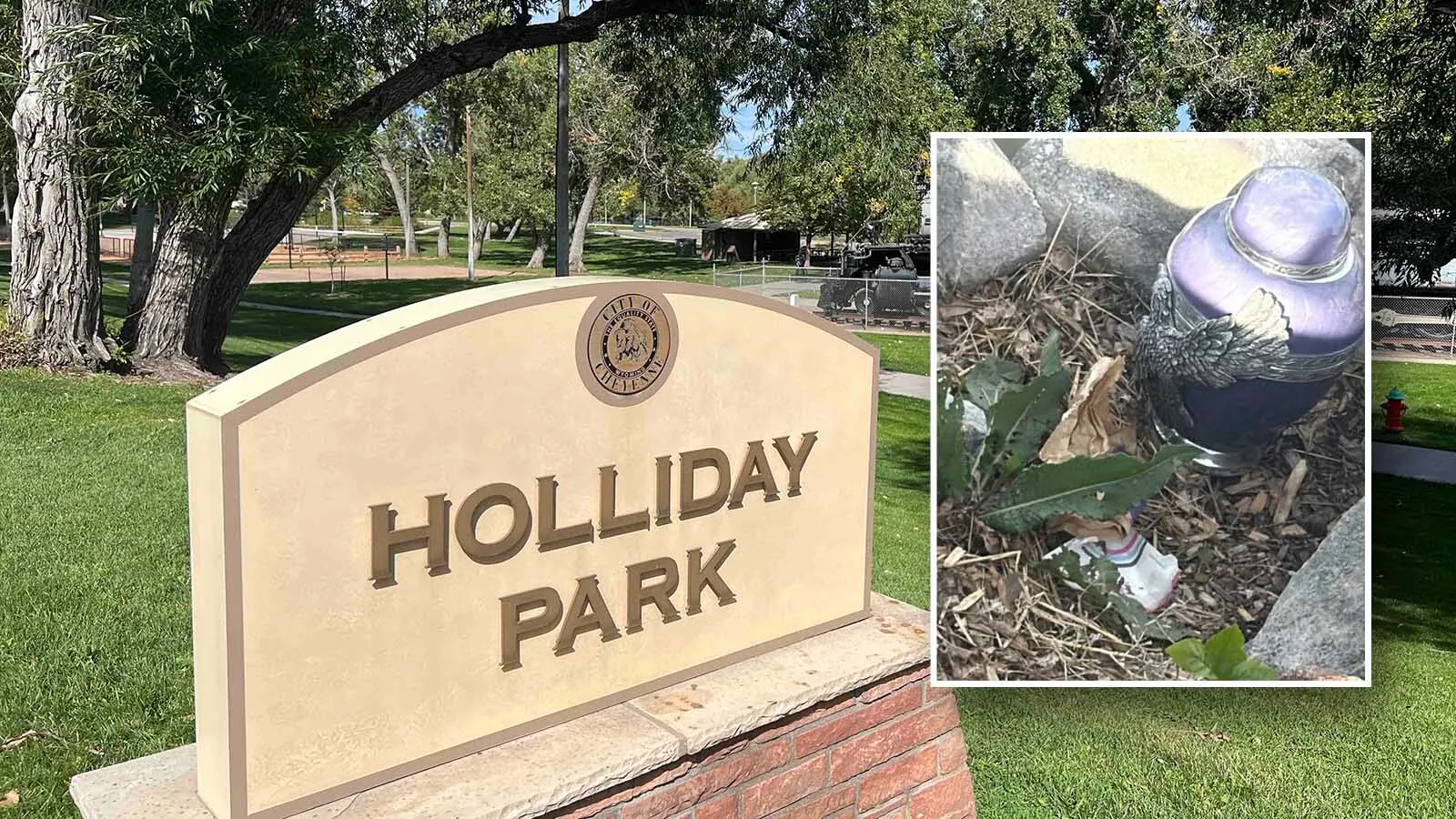 When a large, purple urn mysteriously appeared at Holliday Park in Cheyenne, people had a lot of questions about whose cremains were inside and why they were left there. That happens "more often than people may realize,” says the Laramie County coroner.