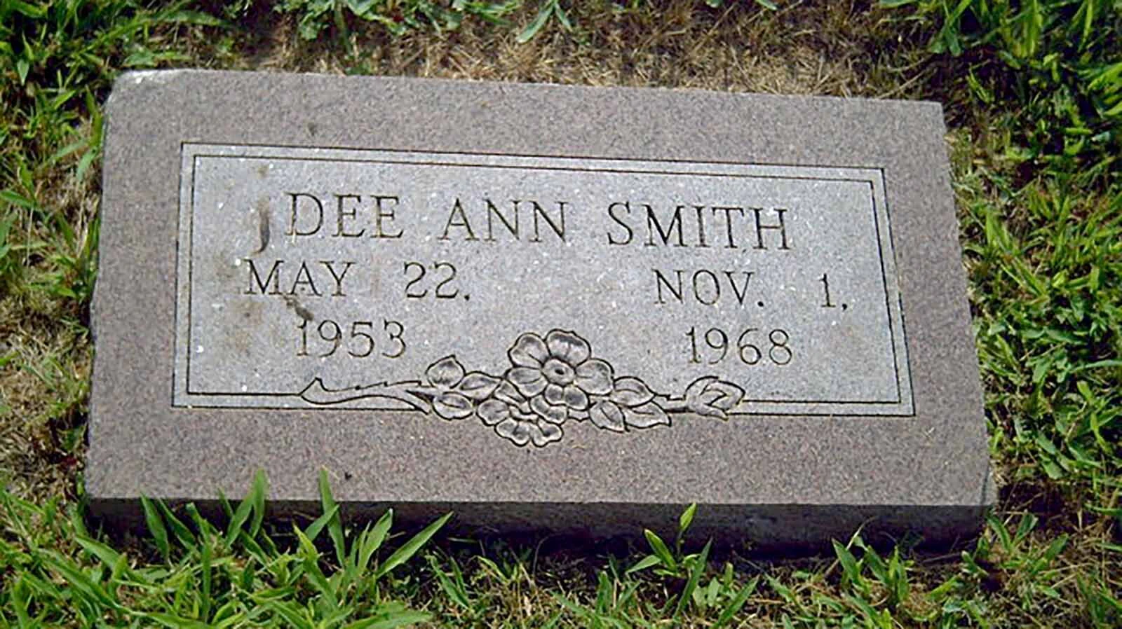 Dee Ann Smith was buried in Toledo, Kansas.