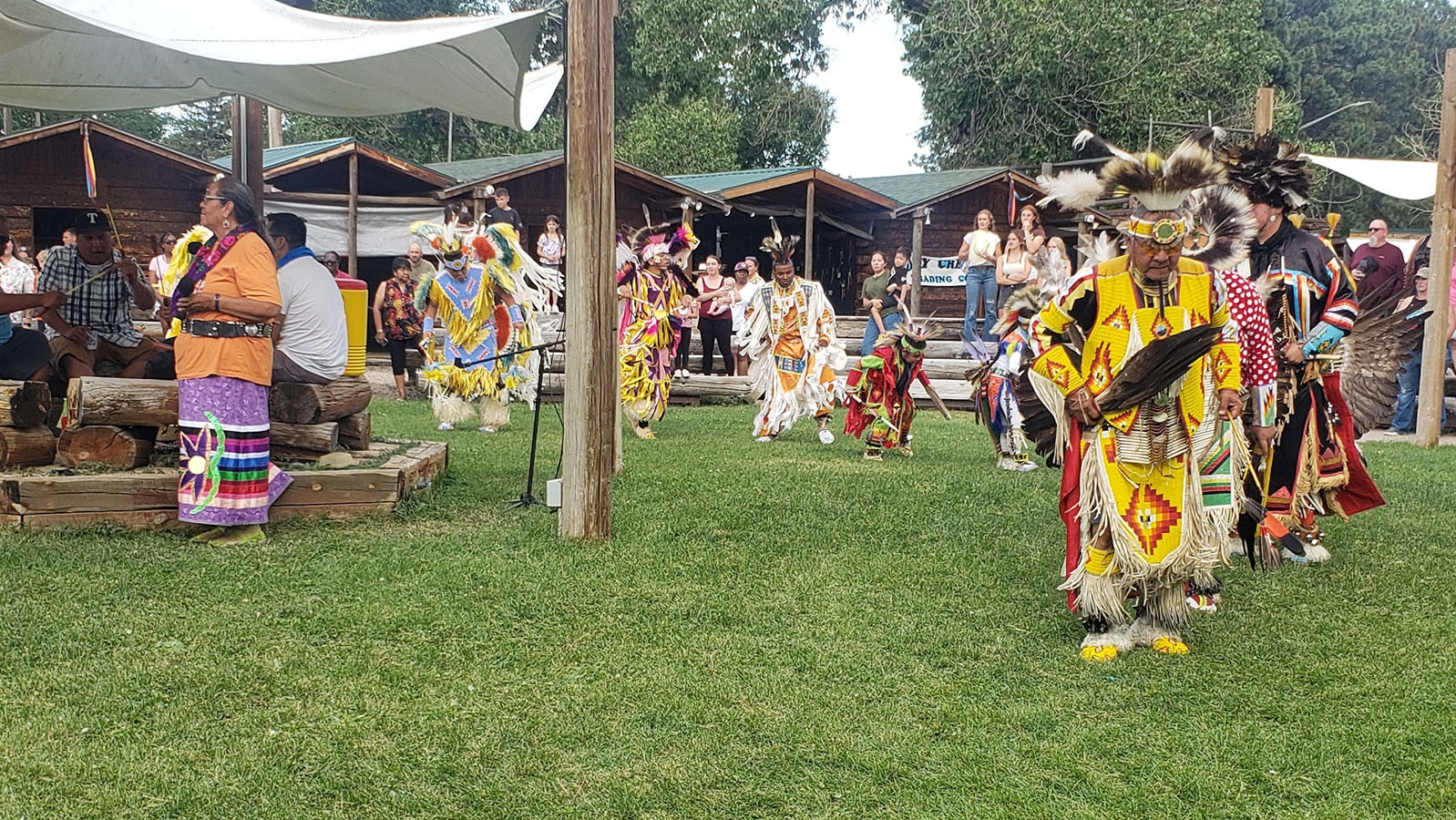 American Indian dancers perform at Cheyenne Frontier Days.