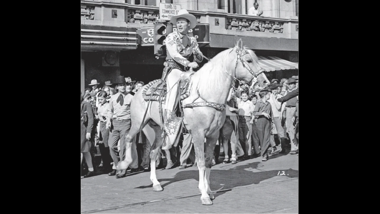 Glenn Randall (in black hat behind Roy Rogers on Trigger) was a horse trainer that trained some of the most famous Hollywood horses in the 1950s to 1980s. One of his first customers was Roy Roger. He trained most of the horses for the western star including  Little Trigger.