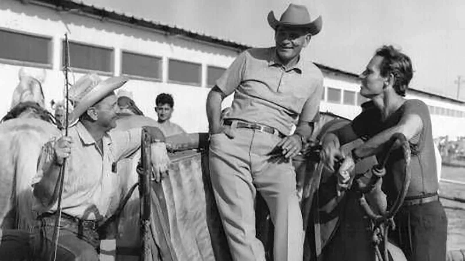 Glenn Randall Sr., left, trained all 78 horses used in the movie"Ben Hur” and its famous chariot race, the act that brought Randall the broadest audience exposure.