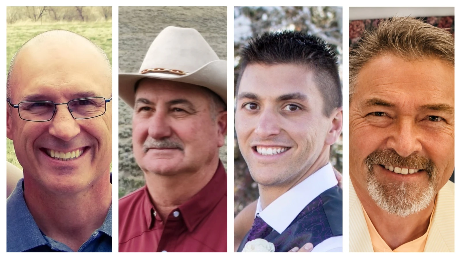 From left to right: Marshall Keller, Allen Hogg, Carlin Jones, Roland Luehne