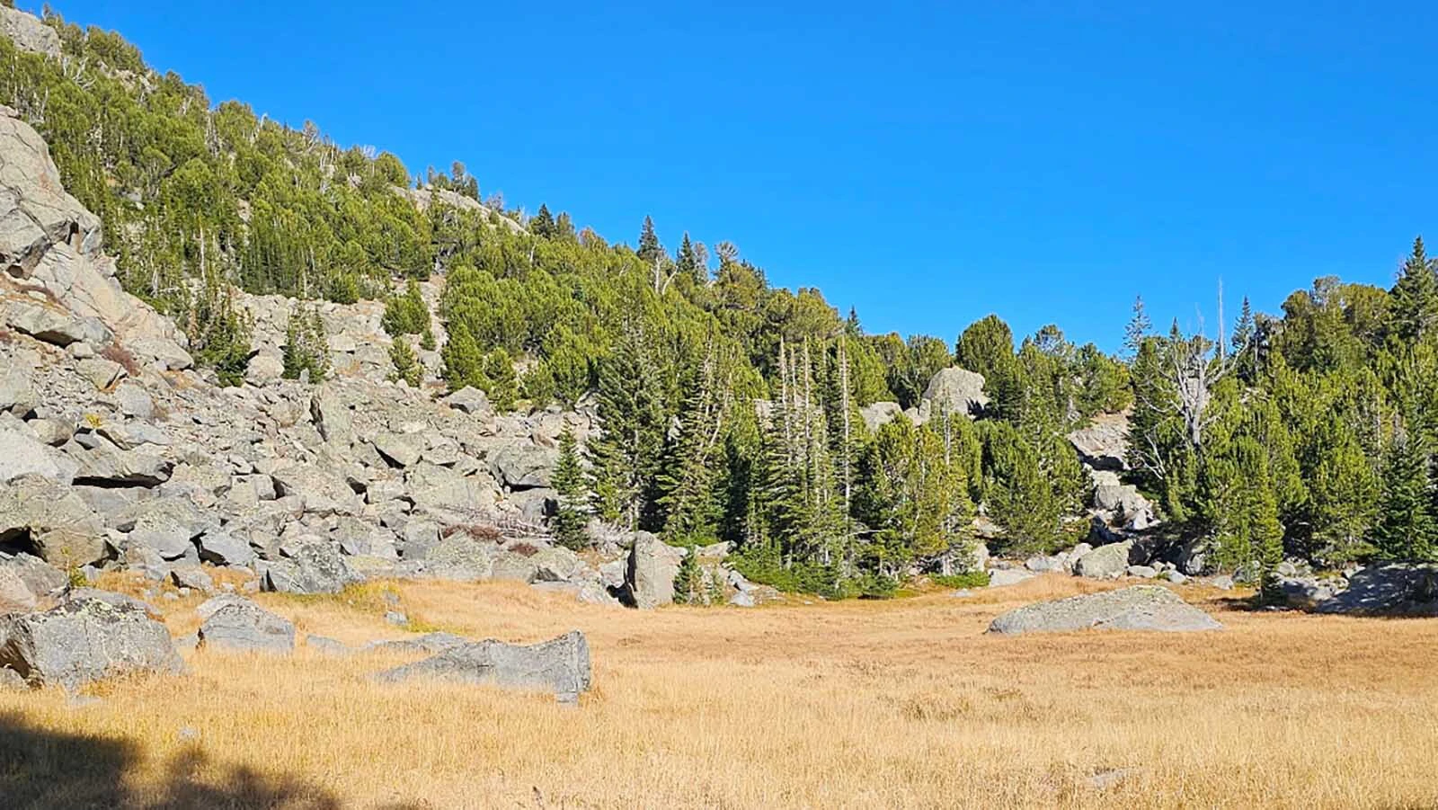 Conditions were unusually hot and dry in the Wind River mountains in late September and early October.