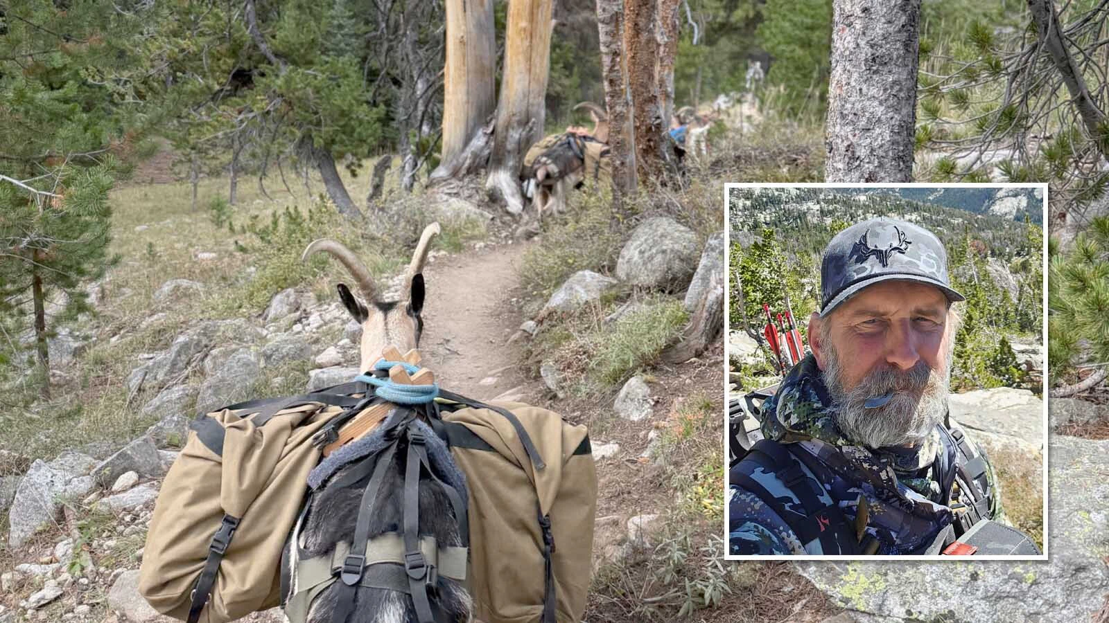 Hunter Vance McGahey said he was worried about his beloved pack goat overheating in scorching weather during a recent hunting trip in the Wind River mountains.