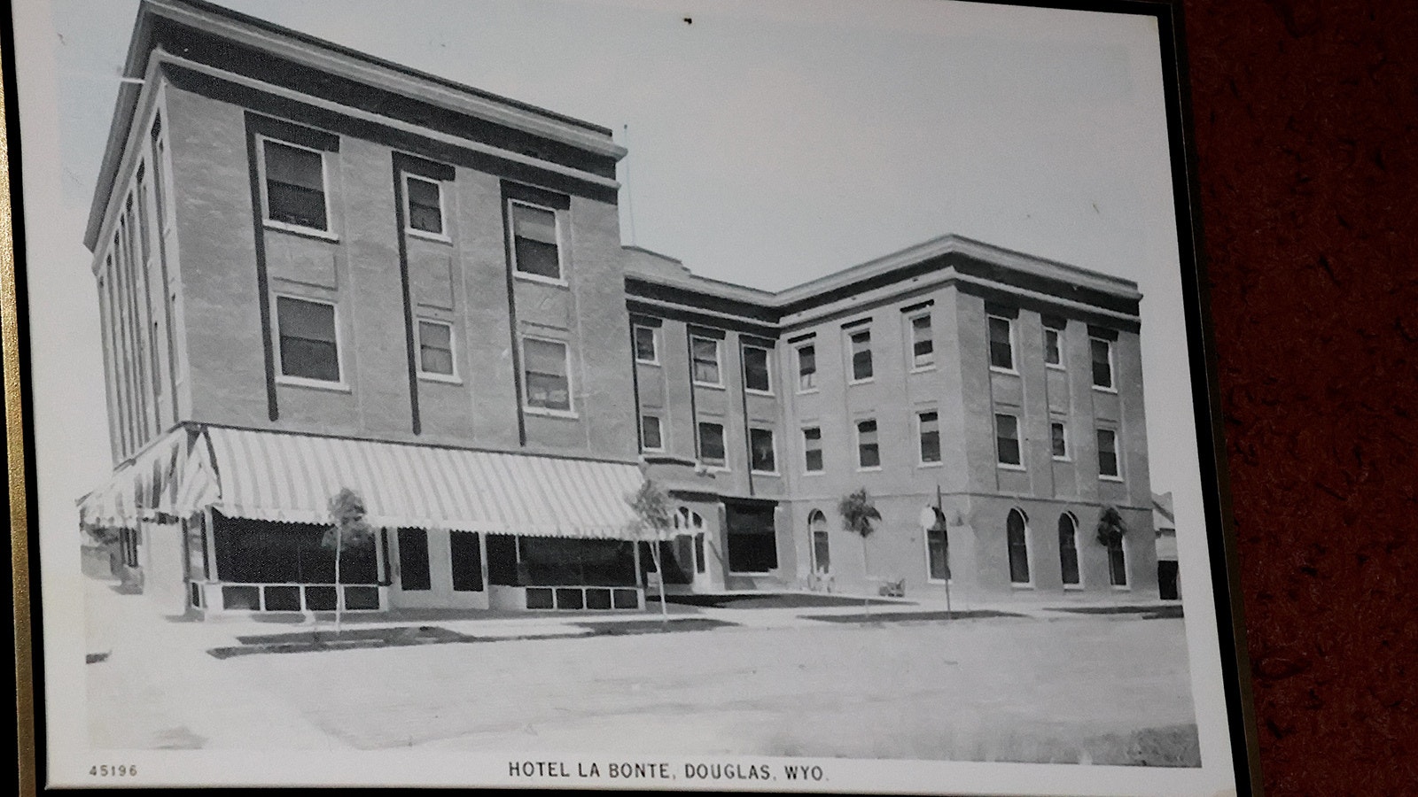 A photo of the LaBonte from its early days hangs on the wall in the hotel’s event room for the community.