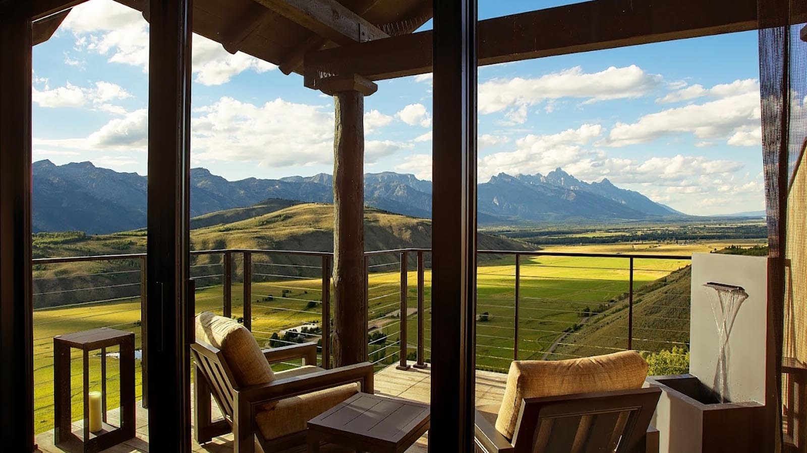 View from a room at the new Hotel Yellowsone in Jackson, Wyoming.