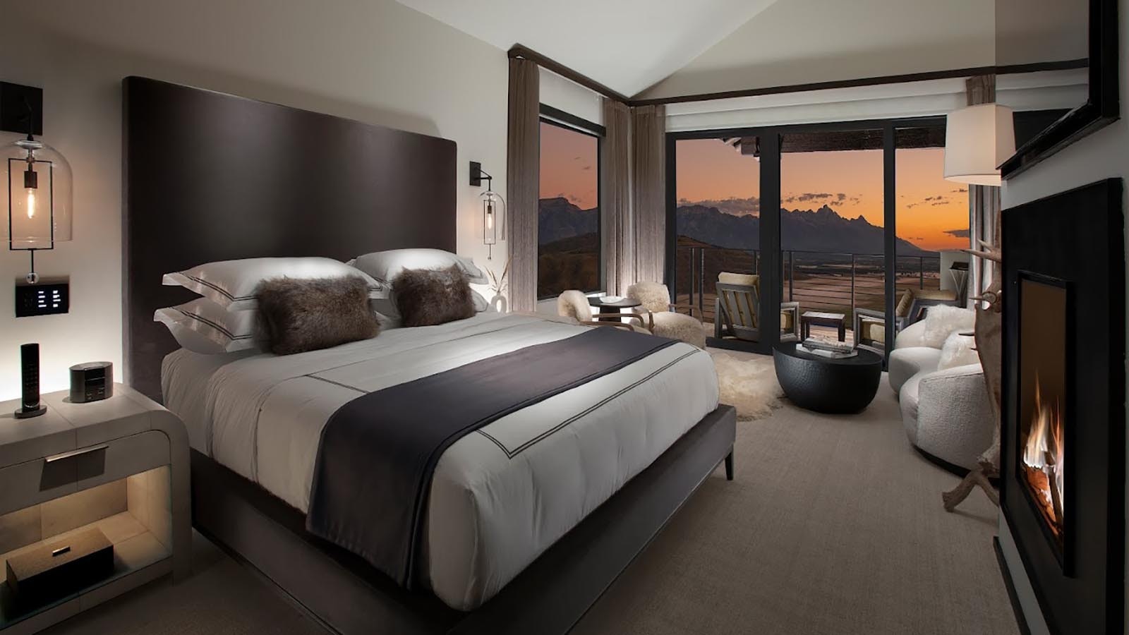 A room at the new Hotel Yellowsone in Jackson, Wyoming.