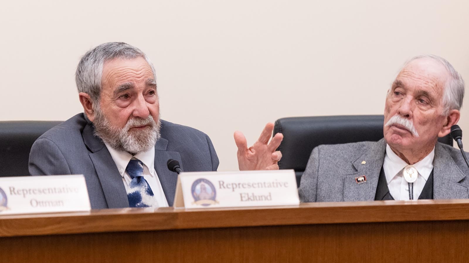 State Rep. John Eklund, R-Cheyenne, during the House Agriculture Committee meeting on Thursday, Jan. 16, 2025.